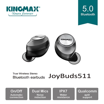 KINGMAX JoyBuds511 - Tai nghe Bluetooth gọn nhẹ, đầy đủ tính năng cùng giá thành phải chăng 